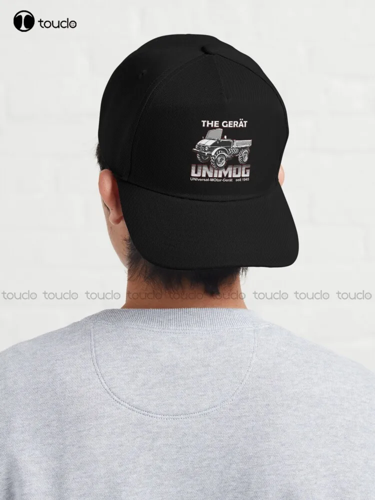 The Great Unimog (Universal-Motor-Gerät) - On Black Baseball Cap Hair Cap Hunting Camping Hiking Fishing Caps Harajuku Cartoon