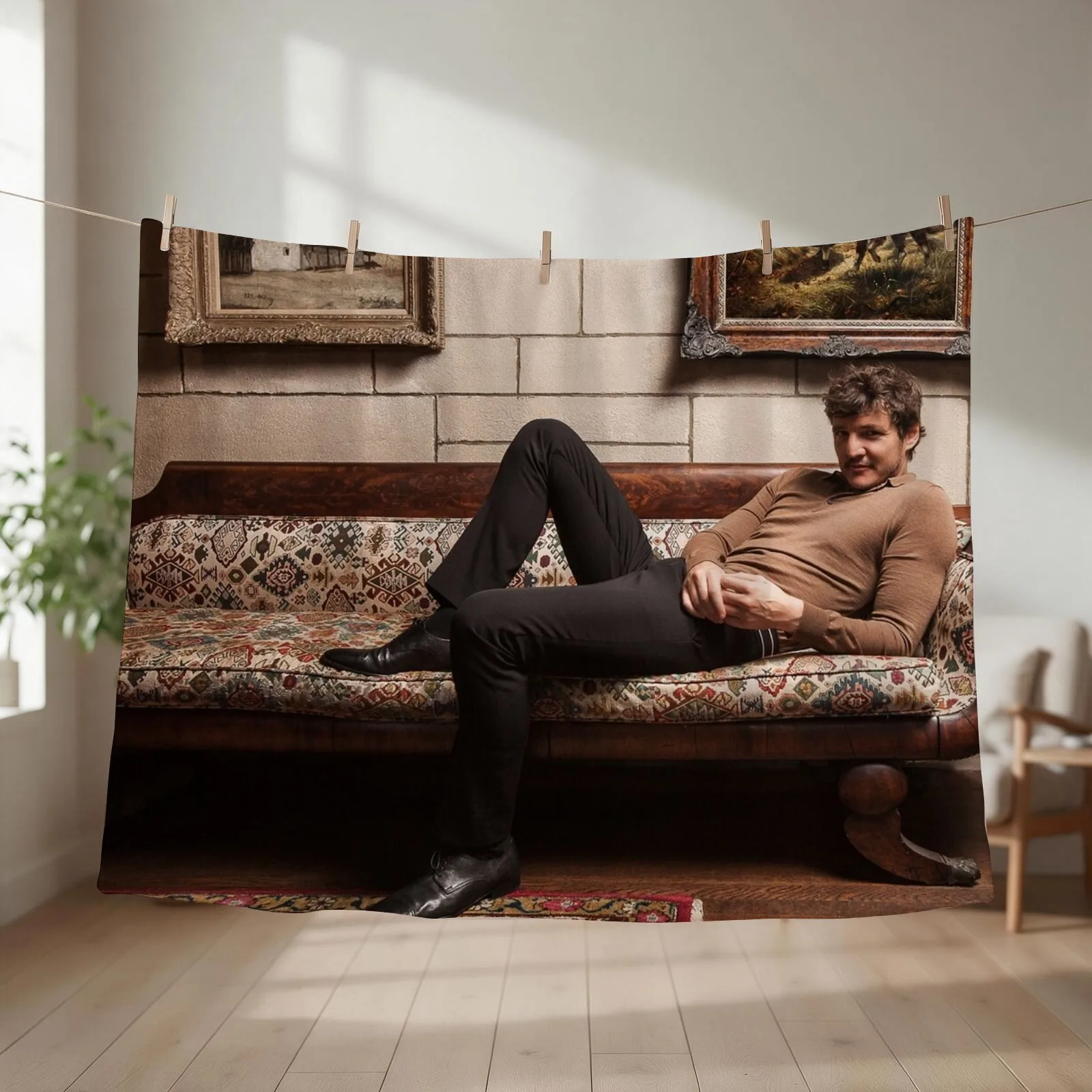 Pedro Pascal Throw Blanket Giant Sofa Plush Luxury manga Blankets