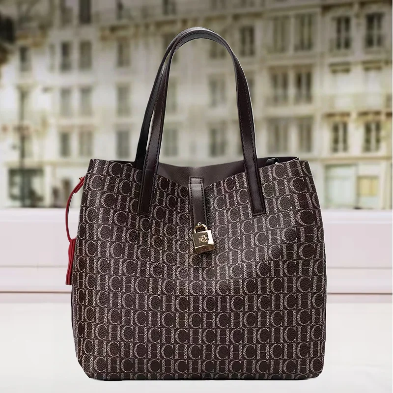 

CHCH Multifunctional Fashion Crossbody Bag Large Capacity Minimalist Style Women's Tote Bag Monogram Print Design bolsos mujer