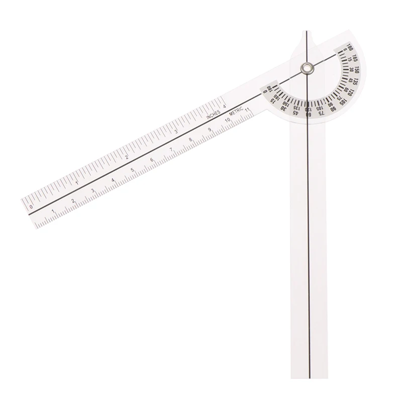 Cheap Wholesale PVC Medical Finger Goniometer Plastic Protractor 180 Degree Angle Ruler Finger Ruler