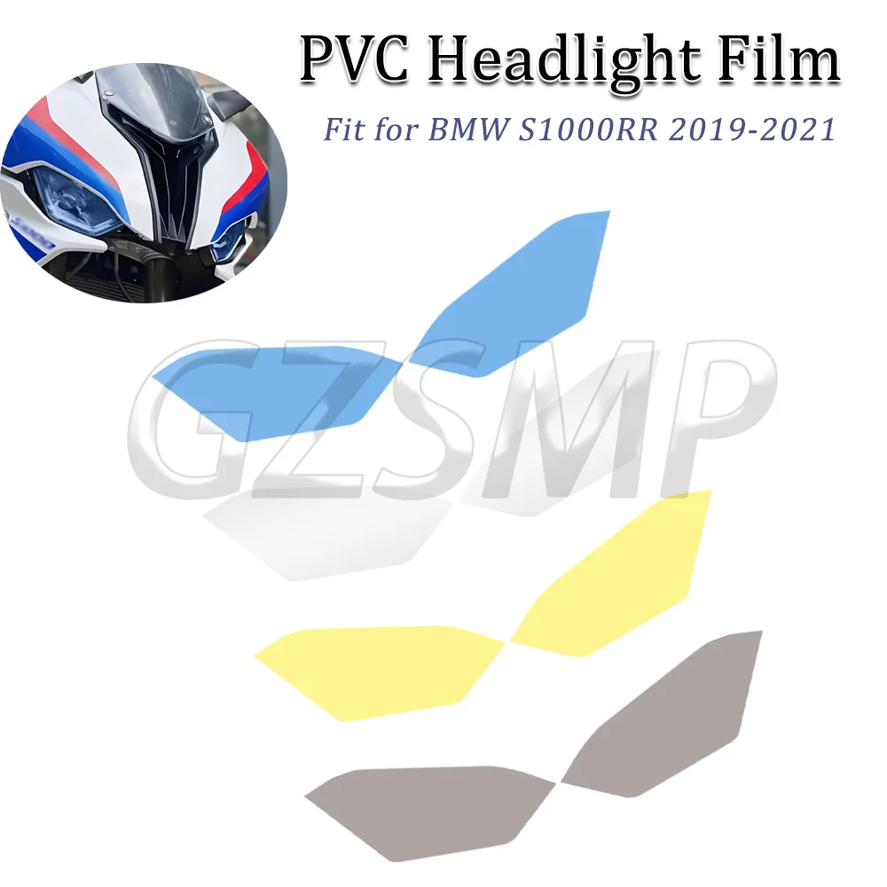 Motorcycle Headlight Stickers Transparent Film Front Fairing Head Lamp Decal Fit for S1000 RR S1000RR 2019 2020 2021