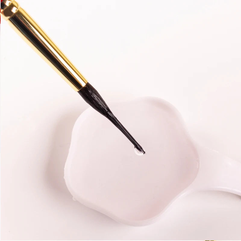 Squirrel Hair Mixed Long Liner Head Art Brushes Wooden Handle Artist Watercolor Painting Tool Detail 209LR MU HE ART