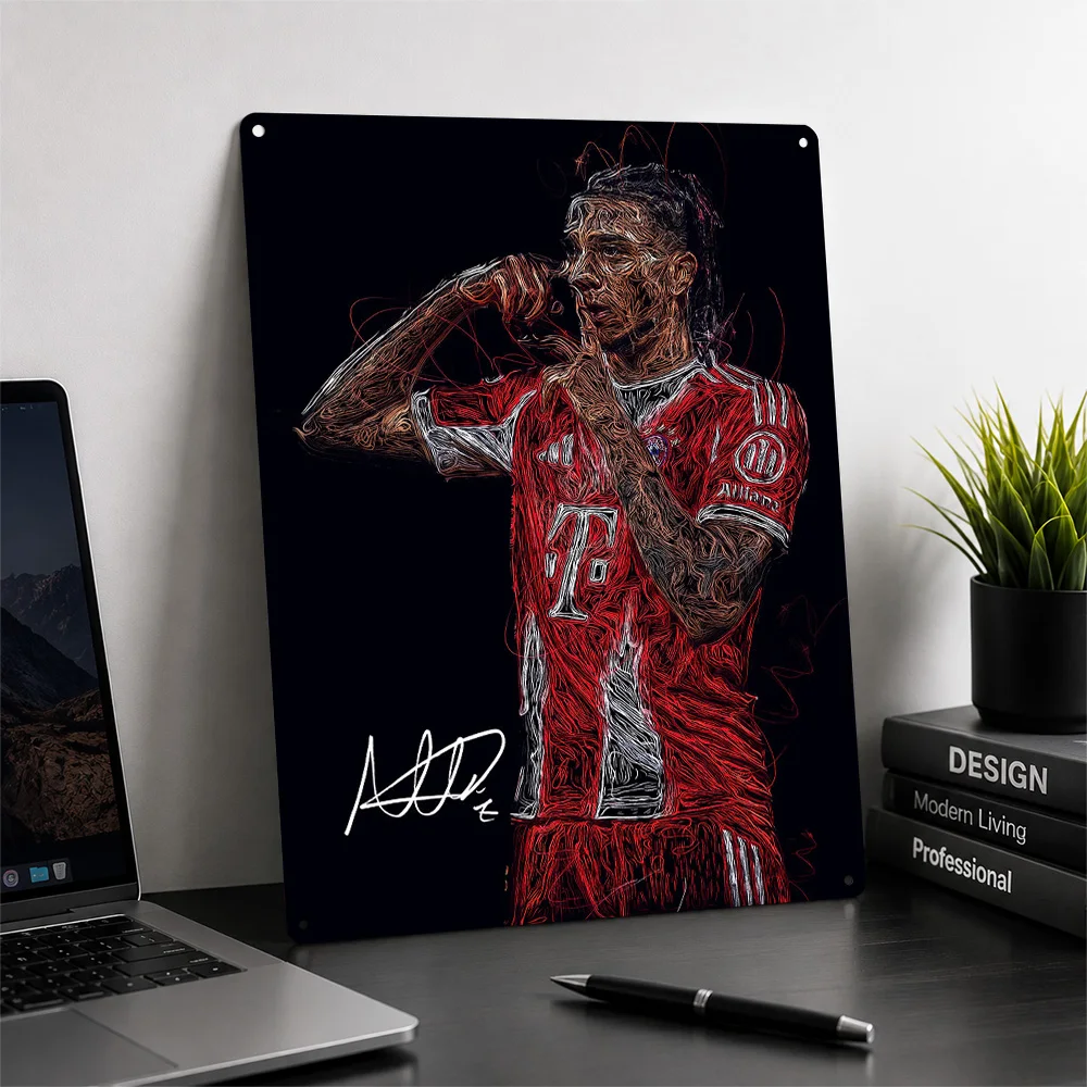 Michael Olise Personalized 3D Textured Metal Poster Wall Art Tinplate Sign for Office Decor Room Article Decoration Funny Signs