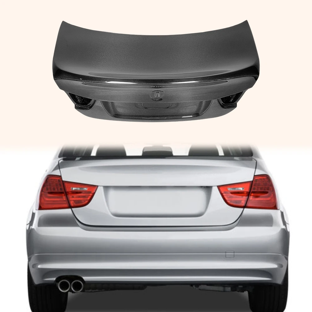 

Brand New For BMW E90 3 Series Sedan 09-12 Only Ducktail Style Carbon Rear Trunk Boot Lid