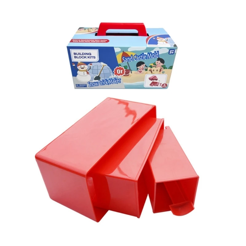 4 Teile/satz Sandburgen Form Schnee Block Maker Set Für Eltern Kinder Winter Strand Aktivität Sand Schnee Baustein Spielzeug