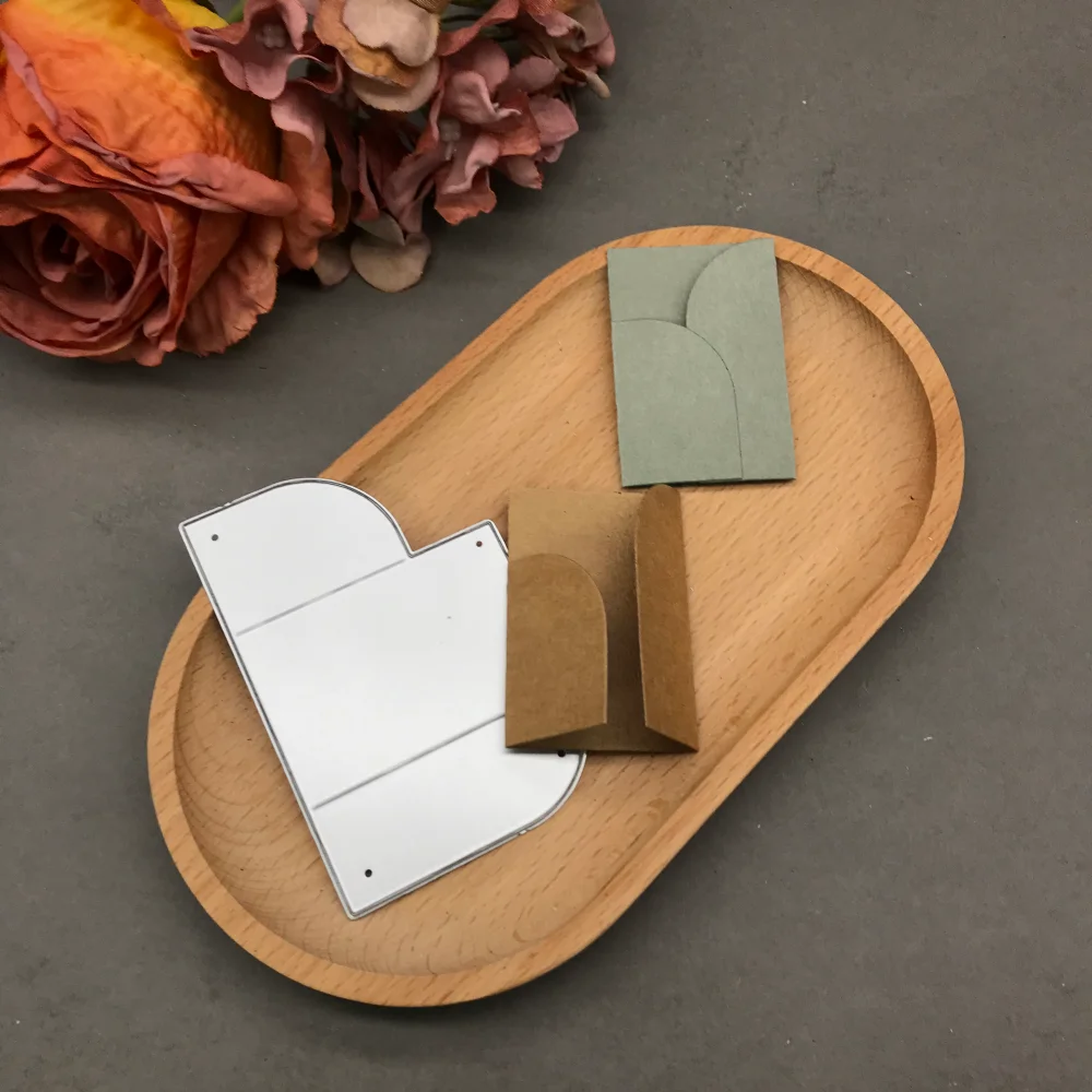 

1pcs metal cutting dies cut die mold Folded envelope Scrapbook paper craft blade punch stencils dies