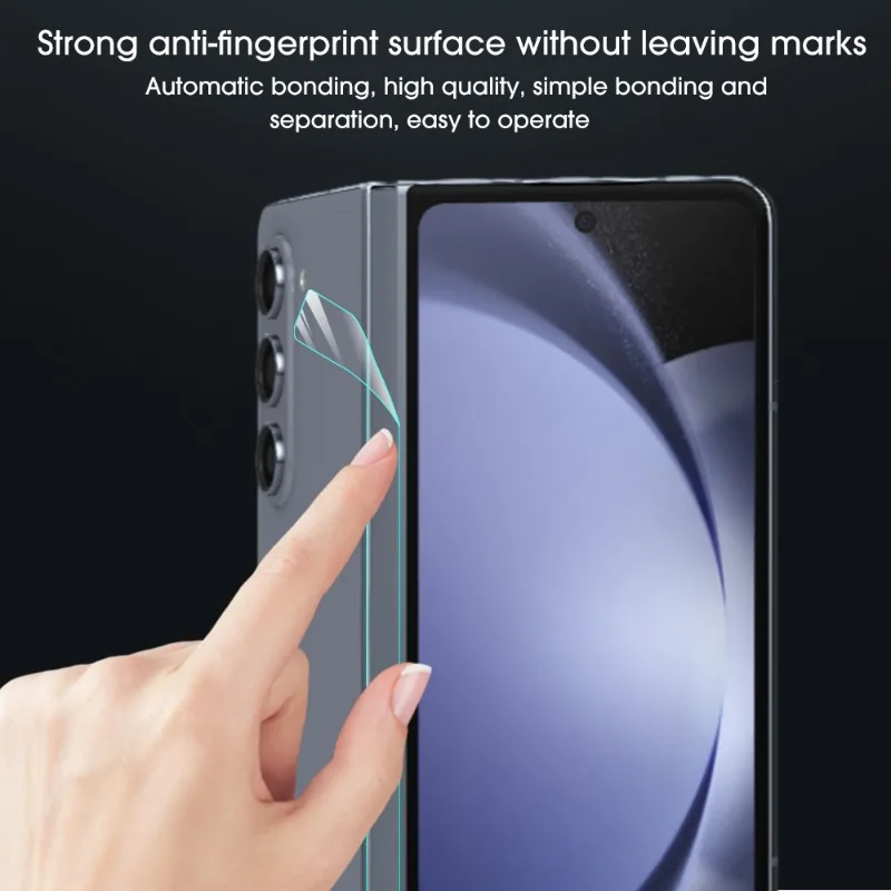 Hydrogel Film for Samsung Z Flip 5 Side Sticker Hydrogel Protector Frame Dust Net Skin Border for Galaxy Z Fold 5 Flip 5 Films