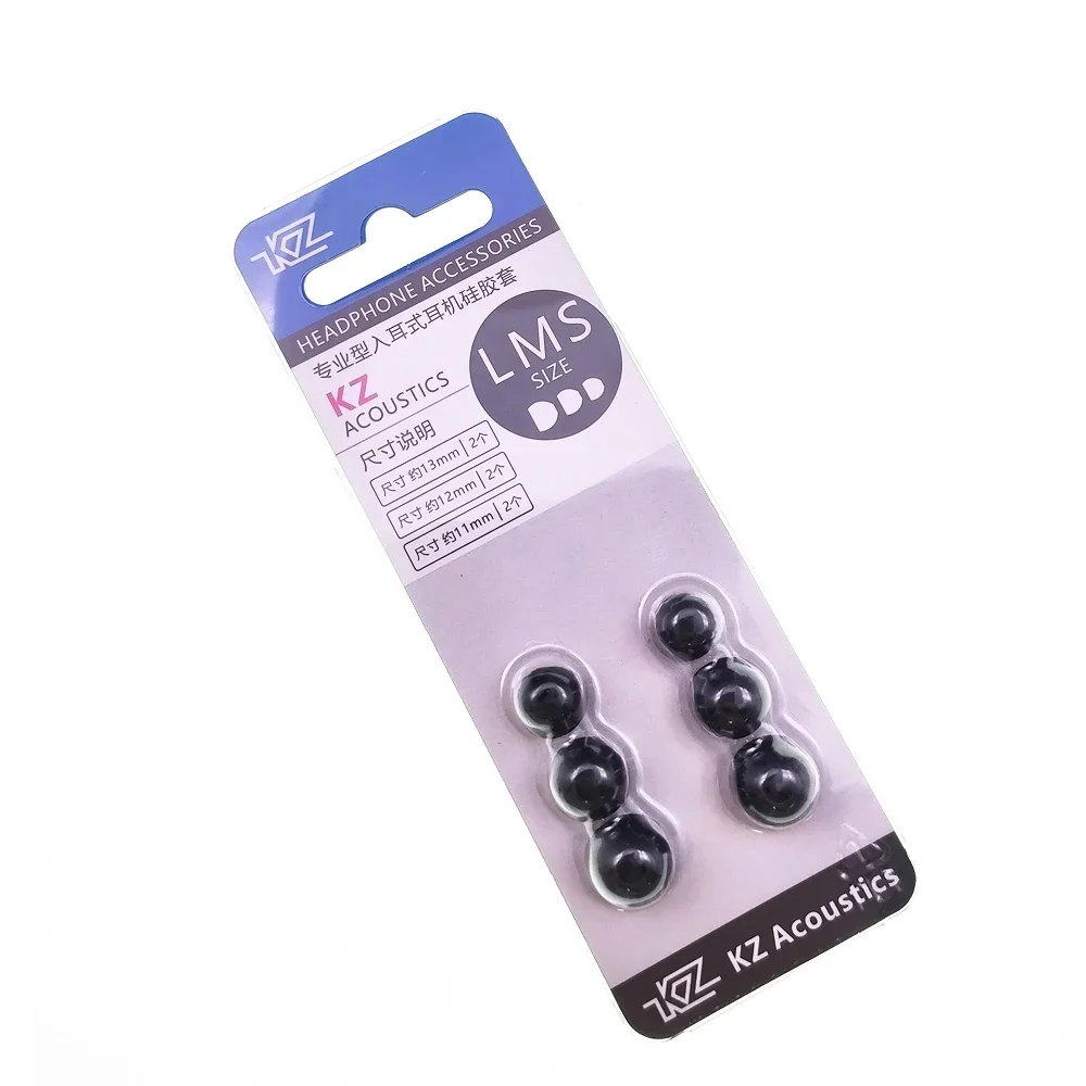 KZ 3 Paris L M S Size Replacement Earbud Eartips Earplug Ear Tips Pads Cushion Earphone Silicone Covers Cap for In-Ear Earphones