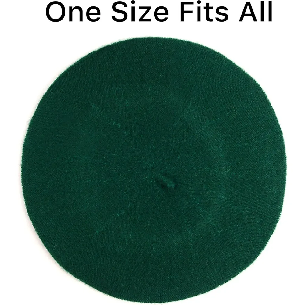 Women's Solid Color French Beret Hat Classic Lightweight Casual Chic Cap