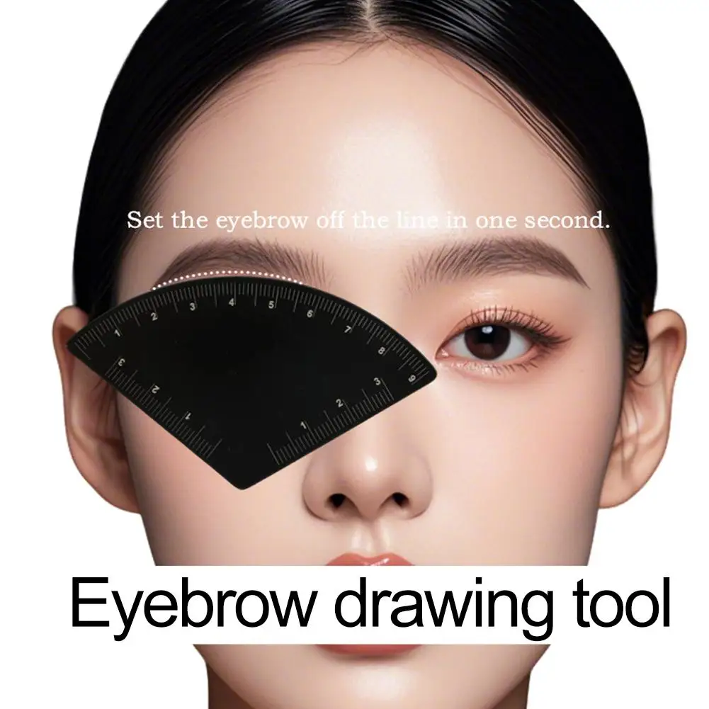 1 قطعة رسم الحاجب تصميم حاكم Microblading أداة رسم الخرائط تشكيل تجميل دائم رسم دليل حاكم الاستنسل الوشم المورد