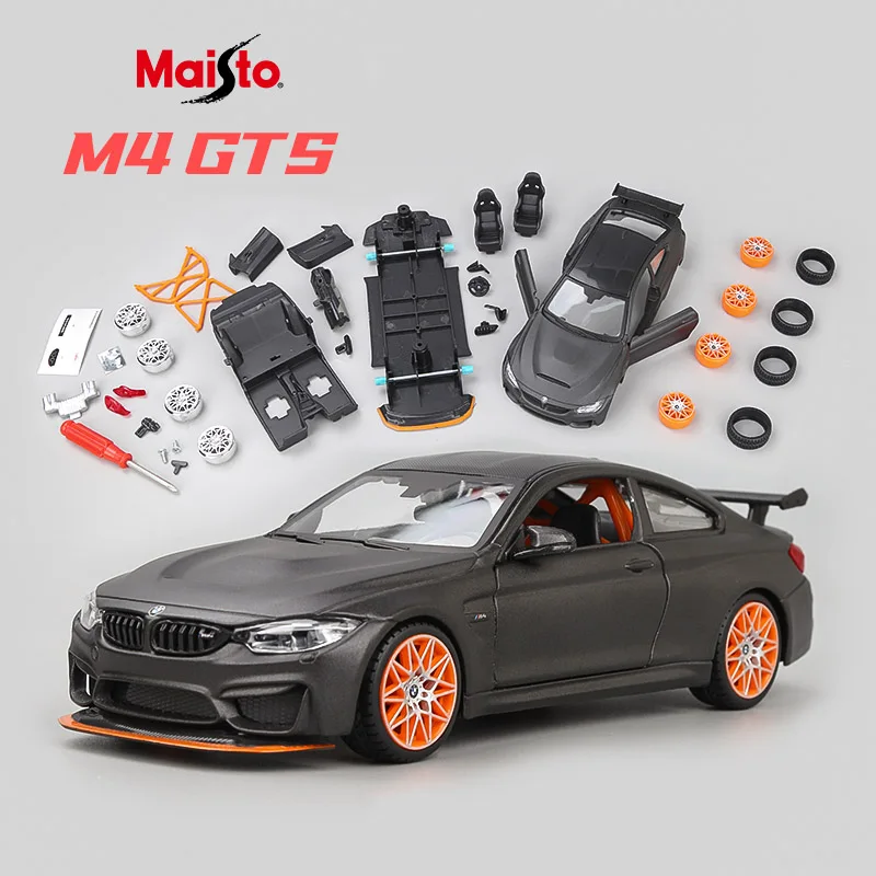 Maisto 1:24 BMW M4 GTS Assembly Version Alloy Car Model Diecast Metal Toy Car Model High Simulation Collection Children Toy Gift