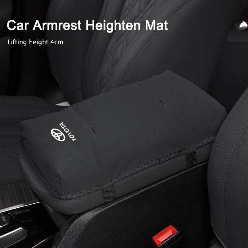 

Замшевый кожаный коврик для подлокотника автомобиля, подставка для центральной консоли для Toyota Alphard GR Corolla Yaris Camry Prado Highlander Crown