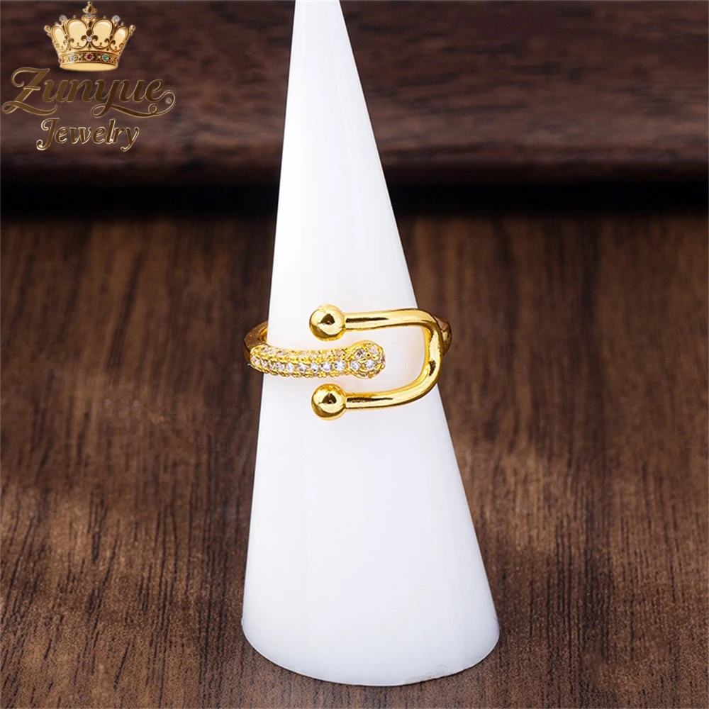 

Sand Gold Horseshoe Ring Luxury Quality Jewelry Best Selling Gift Fashion Jewelry Charms Exquisite Popular Elegant Handicraft