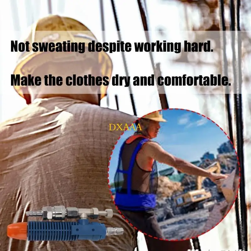 DXAA Vortexes Tube Condizionata Gilet Gilet Saldatura Acciaio Compressa Gilet Raffreddamento Abbigliamento