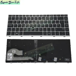 US Brazil Spanish Backlit Keyboard For HP EliteBook 840 G5, 846 G5, 840 G6, 745-G5-G6 Keyboards Latin L14379-001 L14377-DH1 New