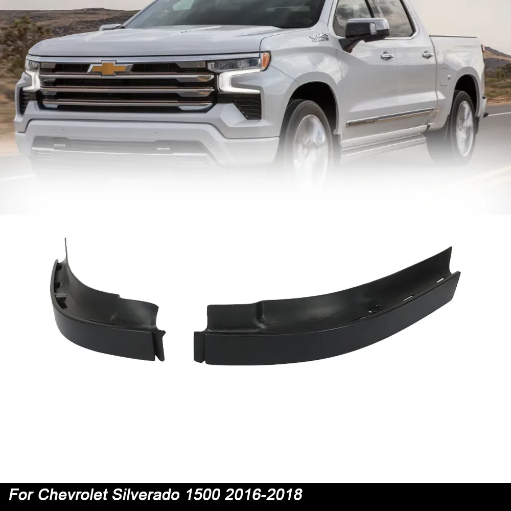 

Fit For Chevrolet Silverado 1500 2016-18 Front Bumper Filler Panel LH & RH Black