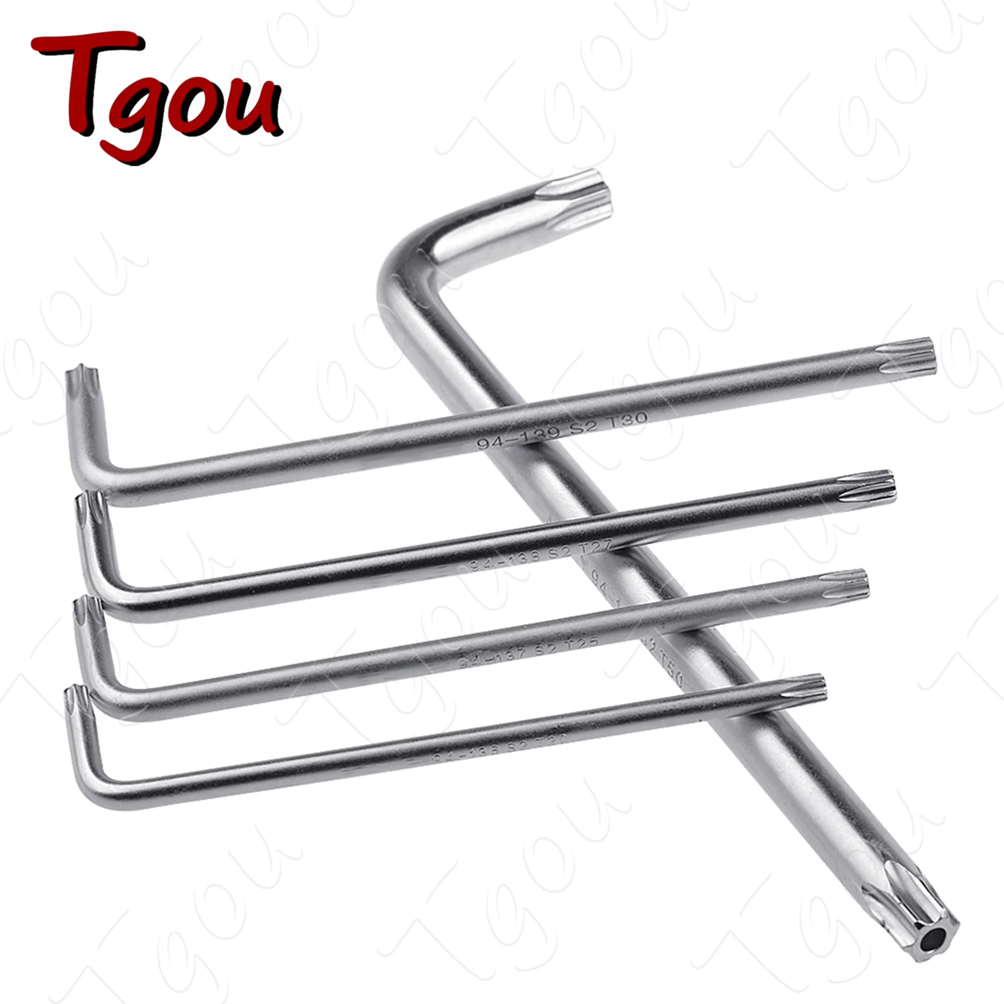 Tgou Wrench Tool T20 T25 T27 T30 T40 T45  T55  Appliance Bicycle Motorcycle Repair Hand Tool Hex Torx Star L-Shape Plum Spanner view 5