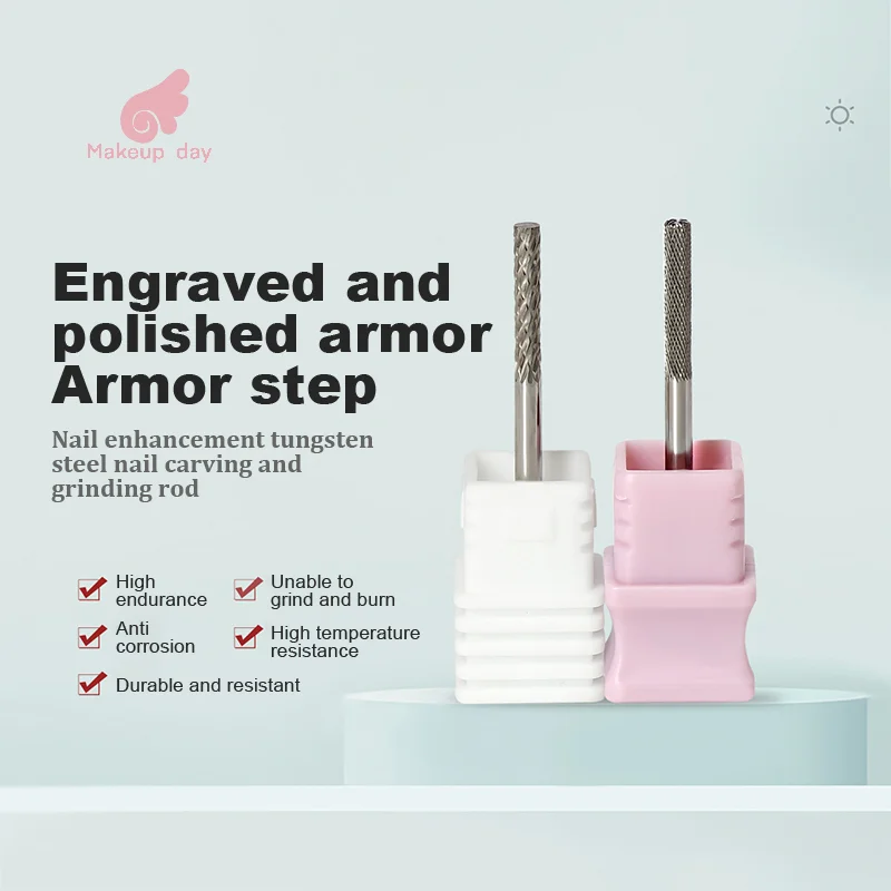 

Milling Cutter Tungsten Carbide Nail Drill Bits For Electric Nail Drill Manicure Machine Pedicure Nail Files Accessories