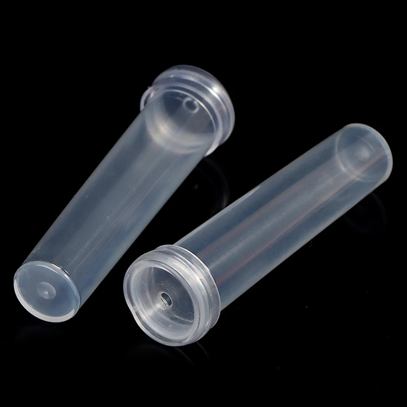 10Pcs  Plastic Flower Nutrition Tube With Cap Fresh Flower Water Storage Tube Plant Fresh-keeping Culture Small Tubes