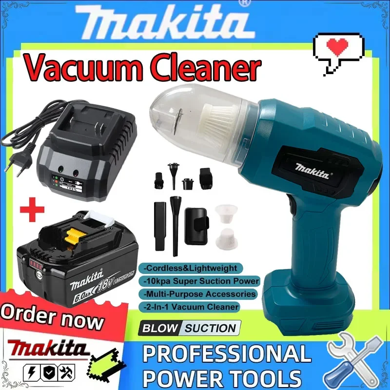 

Беспроводной мини-пылесос Makita для автомобиля, многофункциональный, портативный, перезаряжаемый, для сбора пыли, электроинструмент