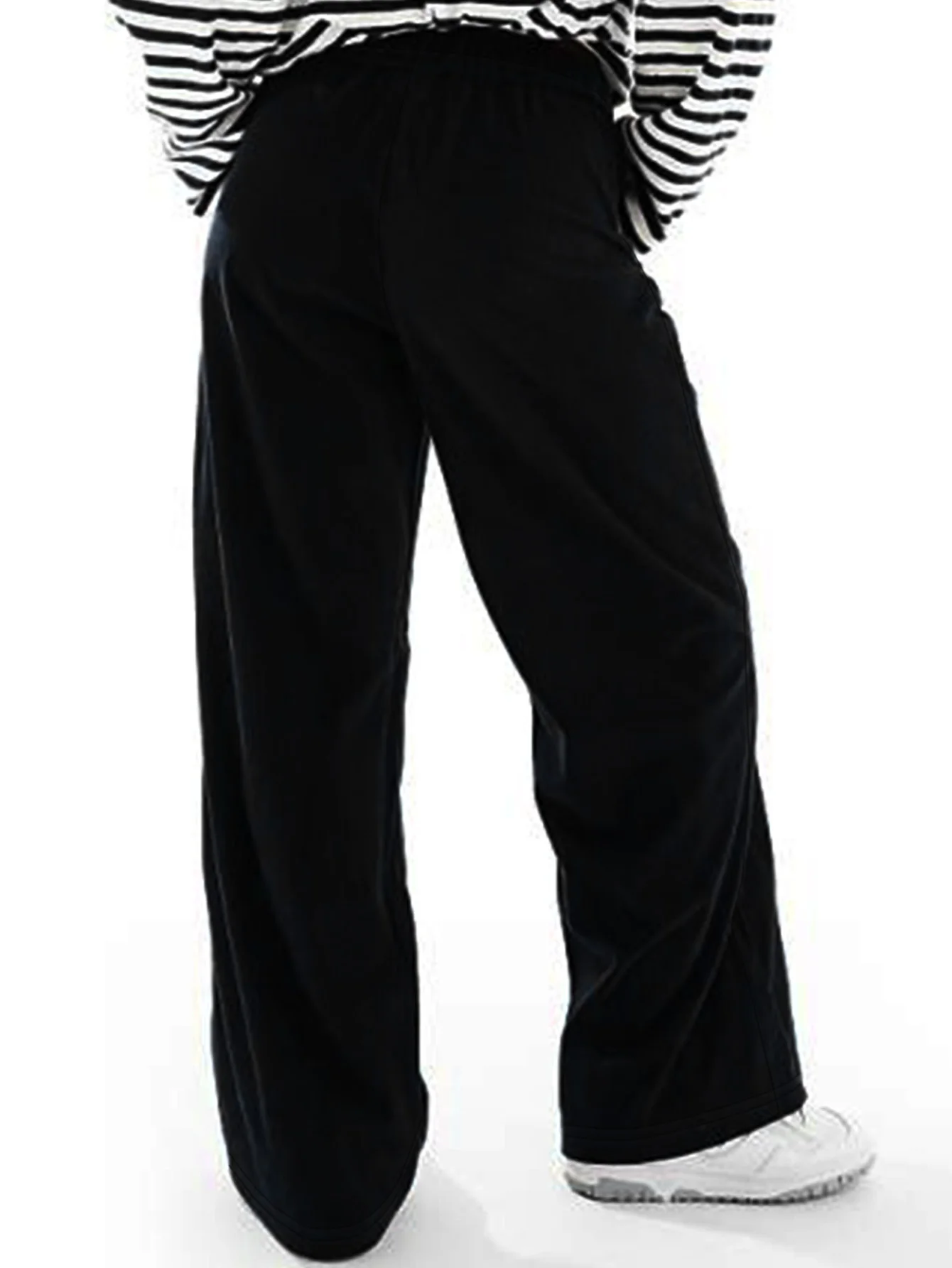 Lente en zomer nieuwe dames plus size Britse straat holle design modemodellen effen kleur losse broek