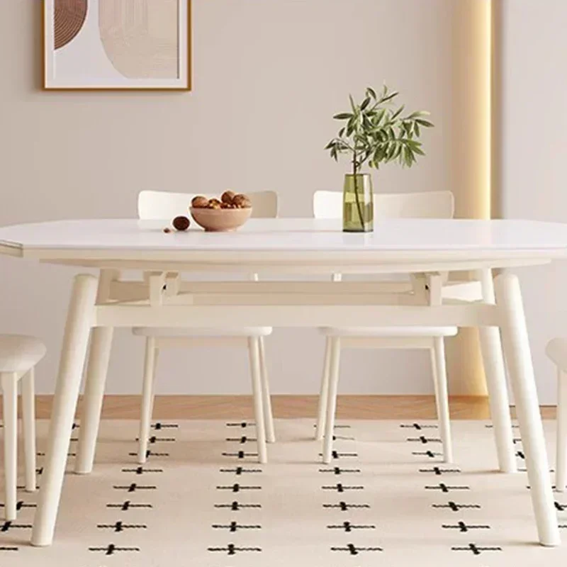 M Design Living Mesa de Jantar Luxo Café da Manhã Itália Minimalista Mesa de Jantar Redonda Moderna Mesas Hall Móveis m