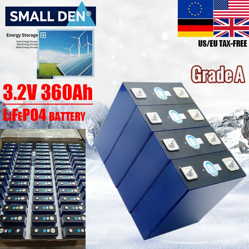 

Grade A 3.2V 360AH Lifepo4 Battery 8000 Cycles DIY 12V 24V RechargeableLithium iron phosphate Cell For Camping Golf Cart battery