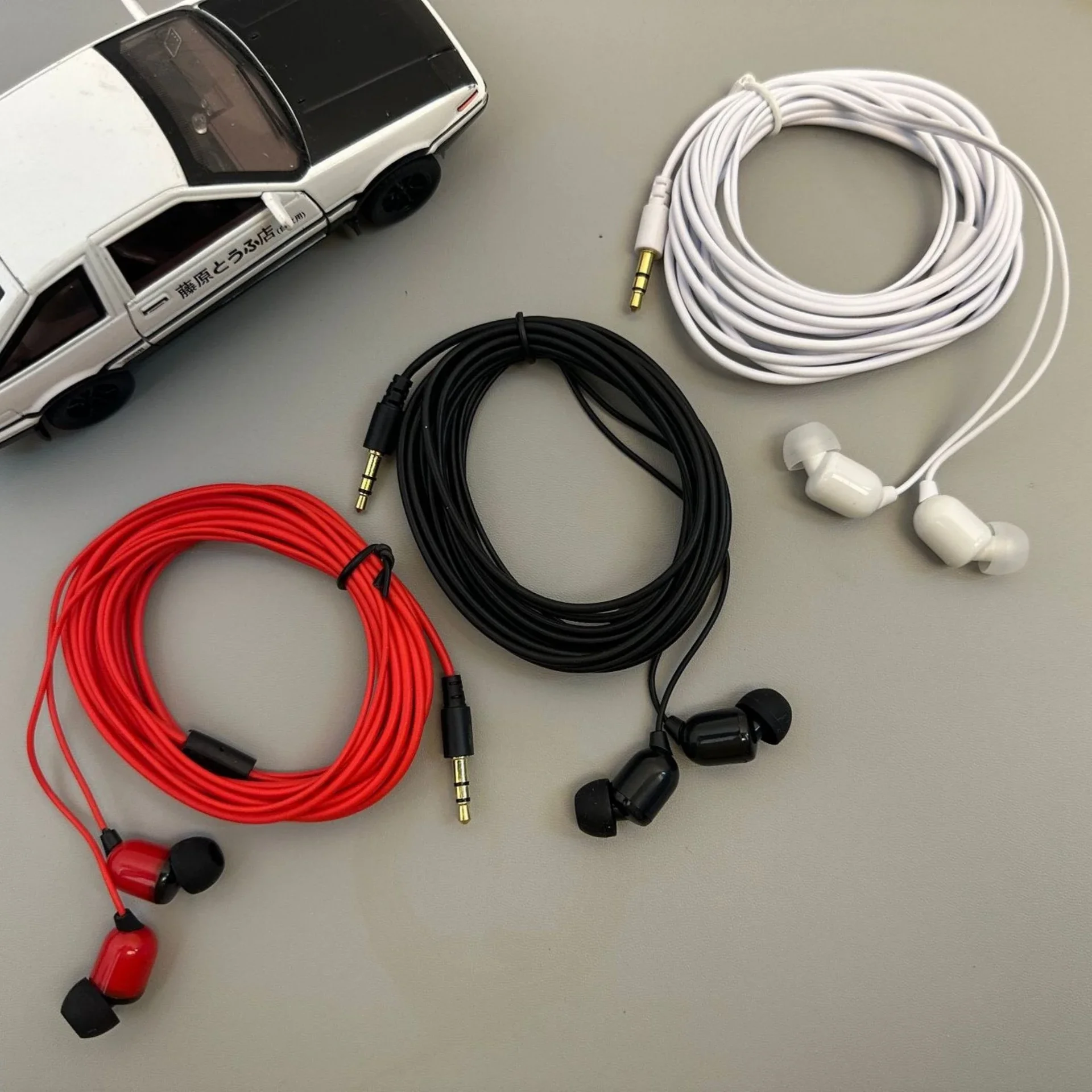 العالمي 3.5 مللي متر السلكية سماعة مع هيئة التصنيع العسكري 3 متر طويلة ستيريو باس سماعات الأذن ستيريو باس الرياضة سماعات البث المباشر للهاتف