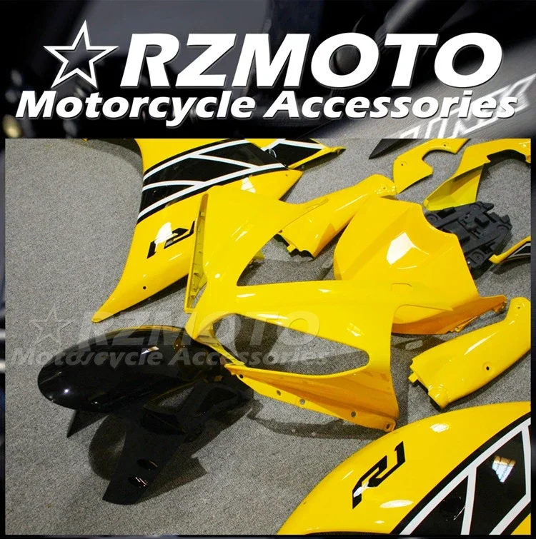 New ABS Motorcycle Bike Whole Fairings Kit Fit for YAMAHA YZF - R1 2012 2013 2014 12 13 14 Bodywork set Black Yellow