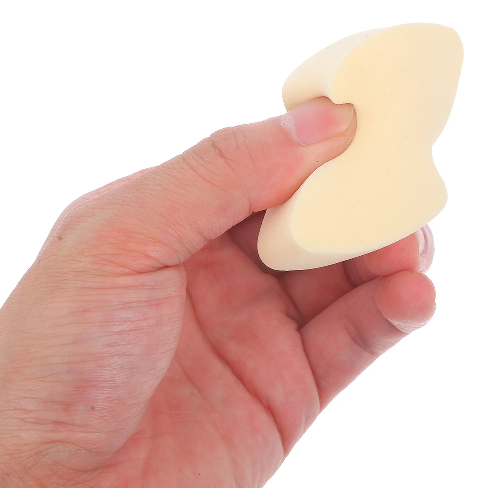 

12Pcs Rhombus-Shaped Makeup Polyurethane Material Smooth Touch Grip Power Save Powder Daily Makeup Helper Portable Facial