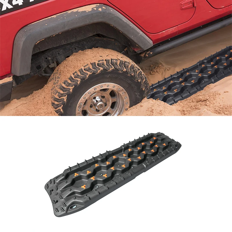 Car Off Road Accessories 4x4 Emergency Rescue Tool Snow Sand Mud Super Tough High Strength Nylon Traction Boards Rail Recovery