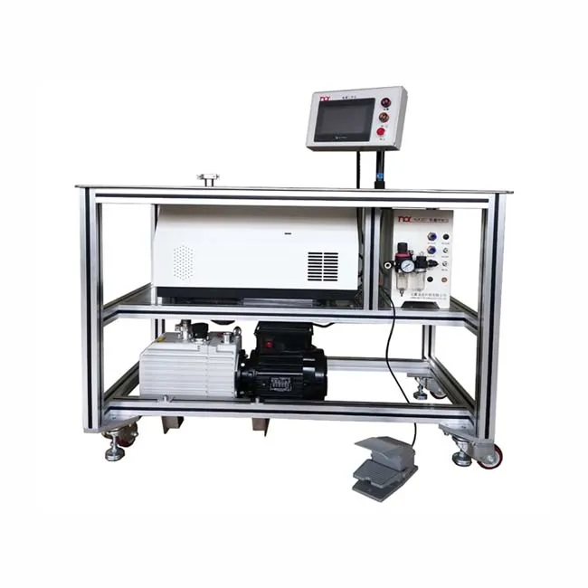 NHJ Helium mass spectrometer leak detection workbench