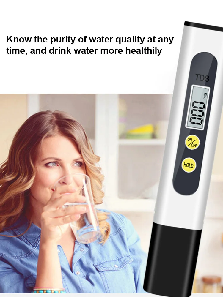 Portable TDS Meter Digital Water Tester for Office Home Drinking Water Aquariums