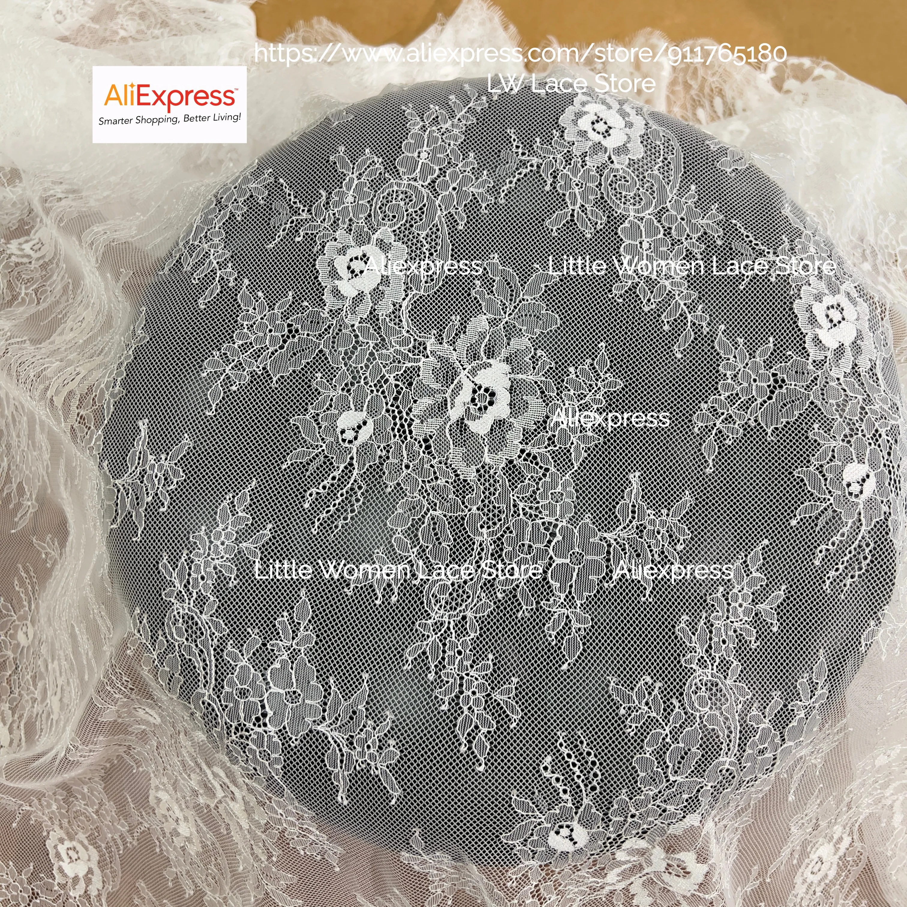 Classic Design Off White French Chantilly Lace Panel 1.5x3M Quality Soft Lace Clothes Sewing Kitchen DIY Lace 2025 Premium