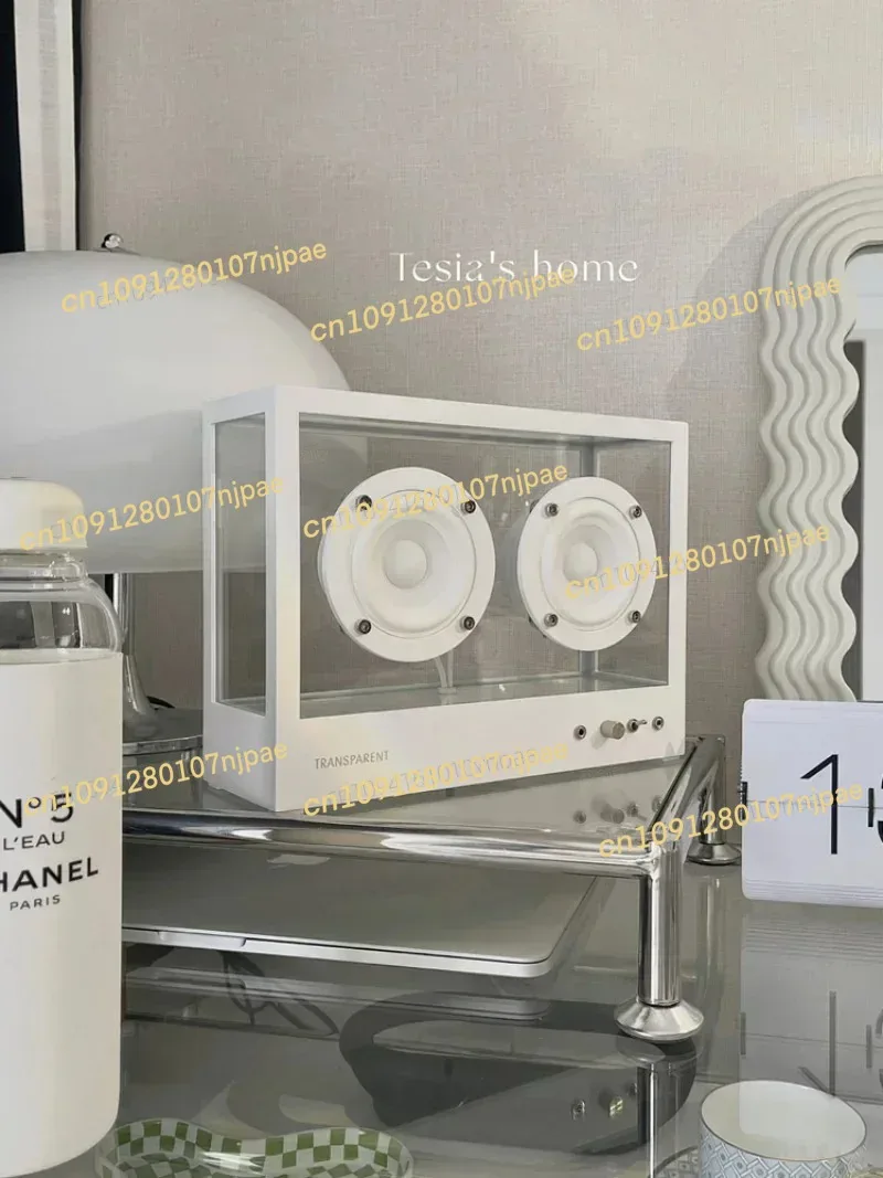 Hot  Bluetooth Subwoofer Speaker, Minimalist Light, Transparent Audio, Nordic Decorative Accessories, INS, Beautiful, Imported