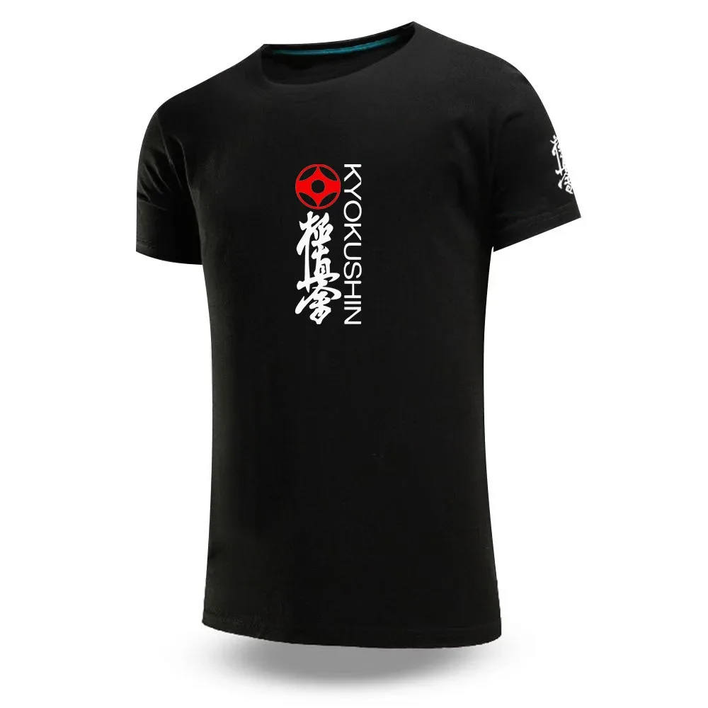 2024 New Kyokushin Karate Custom Brand Summer Men's Leisure Comfortable Short Sleeve Fitness Clothing Tops