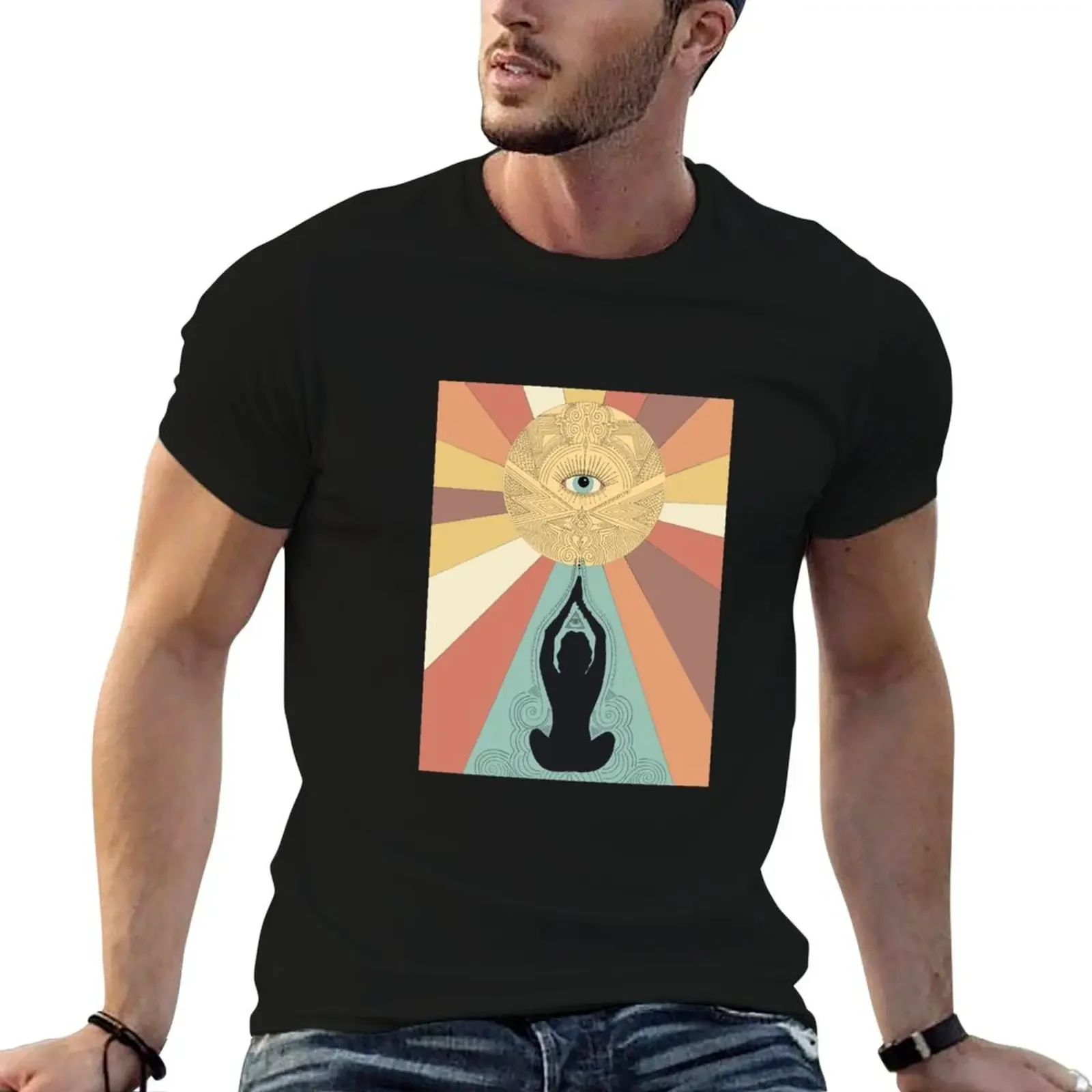 

Yoga Third Eye T-Shirt shirts graphic tee cute tops Men's t-shirts