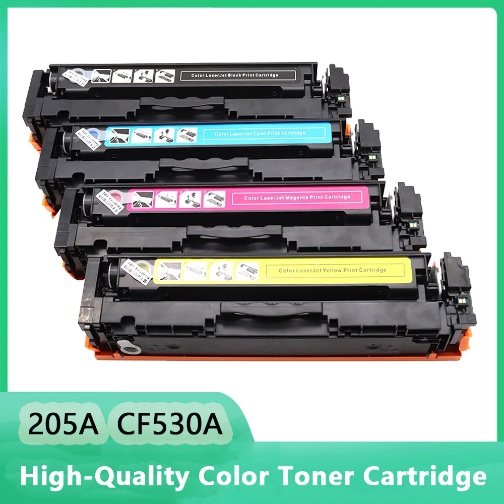 

Compatible 205A CF530A CF531A CF532A CF533A Refillable Toner Cartridge for HP Laser Jet Pro M154 M154nw M180nw 180n Printer