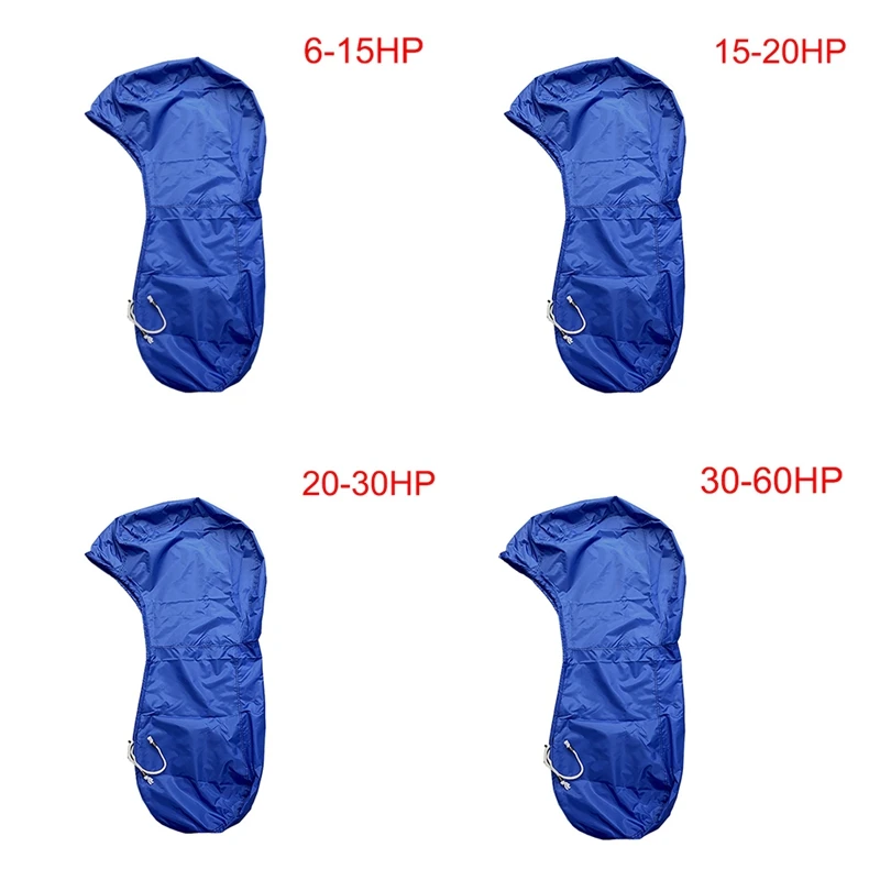 420D 30-60HP Boat Full Outboard Engine Cover Protection Blue For Motor Waterproof Sunshade Dust-Proof Parts Accessories