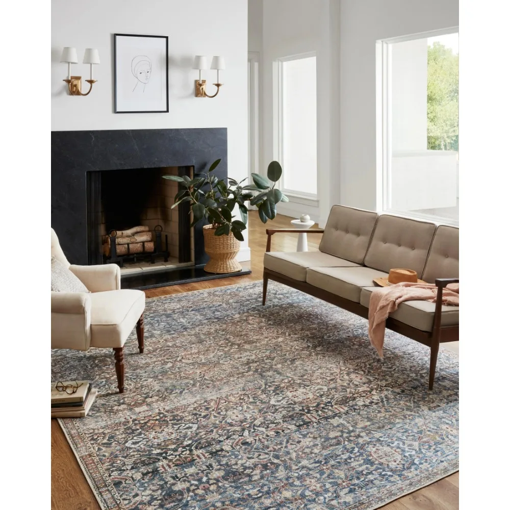 

Jules Denim/Spice 2'-6 x 7'-6 Area Rug
