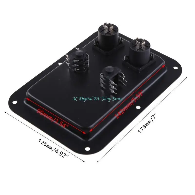 e74d ترتيب ترتيب طرفي post dual speakon pa dj speeper cabinet 4-core المقبس مقبس لوحة الطرف المرتبط