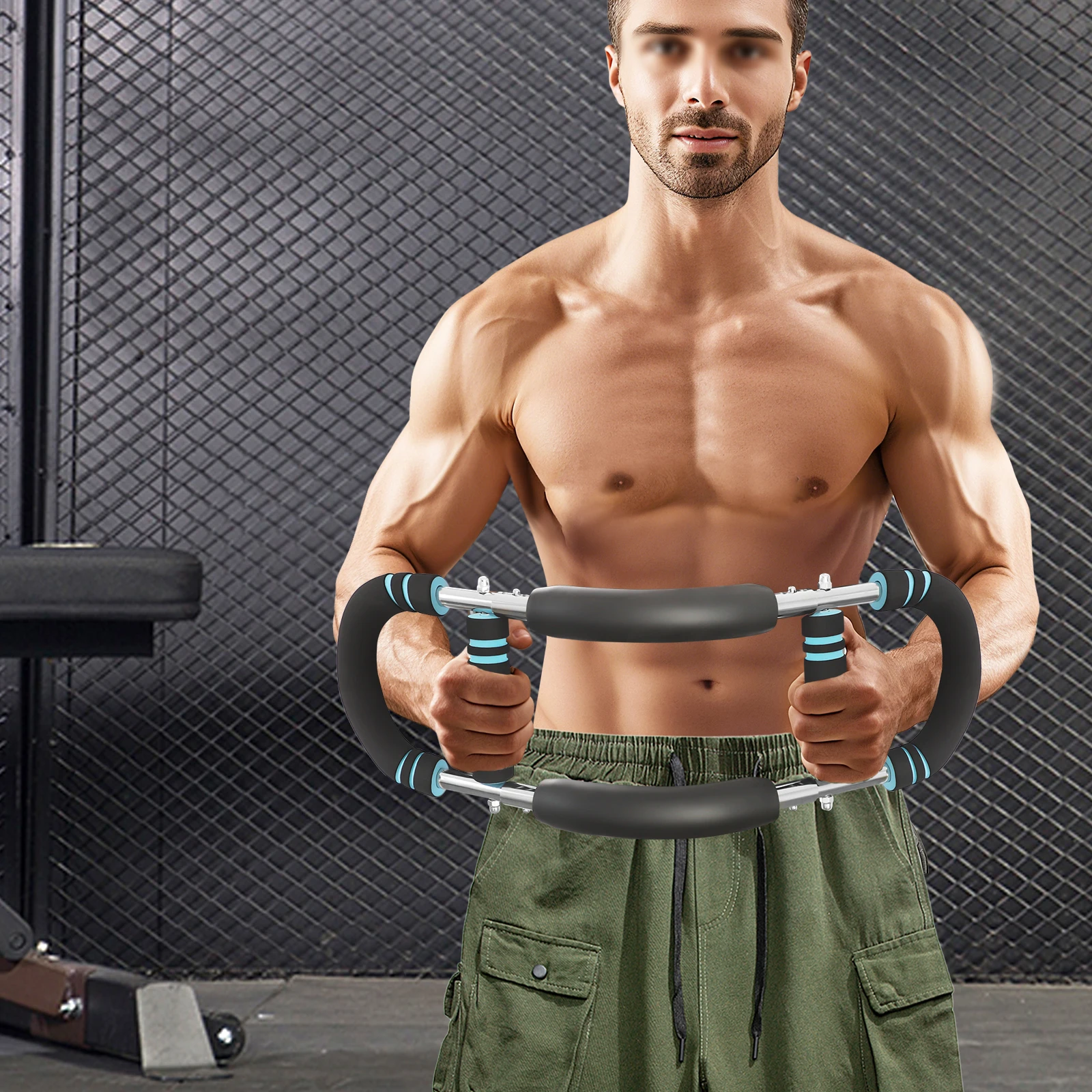 

Multi-Muscle Group Training Arm Exerciser (Arms/Chest/Back/Shoulders) Suitable for Novices&Professionals Ideal Holiday Gift