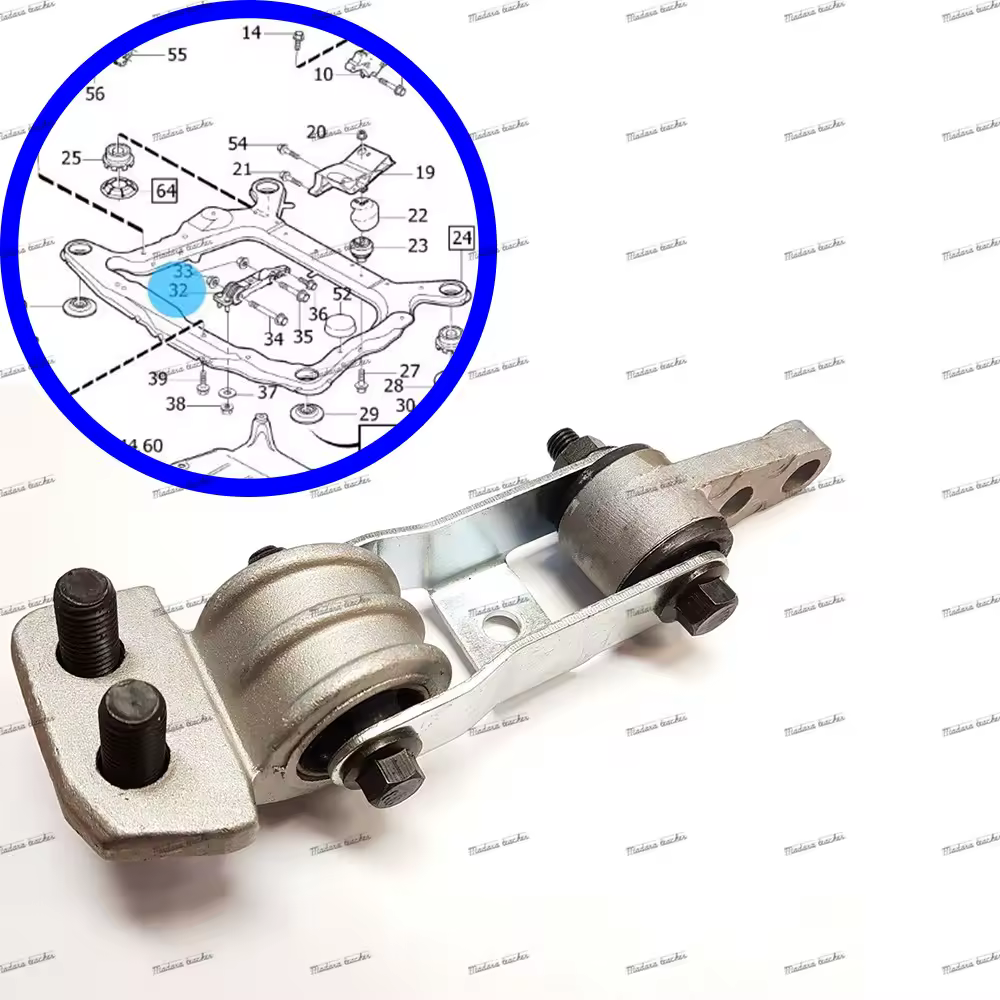 עבור VOLVO C70 S60 S70 S80 V70 XC70 XC90 850 מתקן מוט סיבוב - מתקן מנוע קדמי תחתון (אורתאן) 30680750