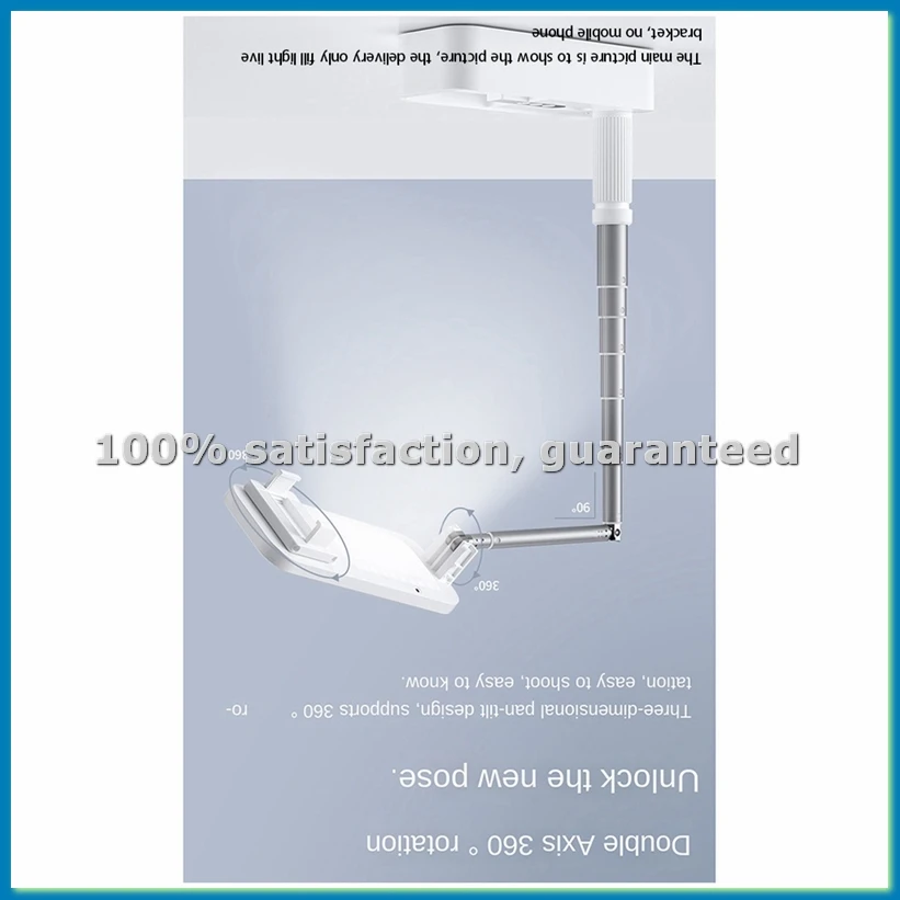 

Кронштейн для прямой трансляции мобильного телефона со заполняющей подсветкой Кронштейн для камеры записи мобильного телефона Многофункциональный кронштейн Pink-VVNB