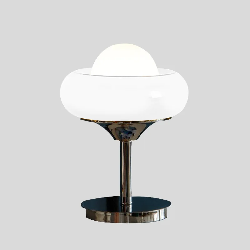 Egg Tart Table Lamp Nordic Modern Bauhaus Bedside Desk Warm Table Lamp