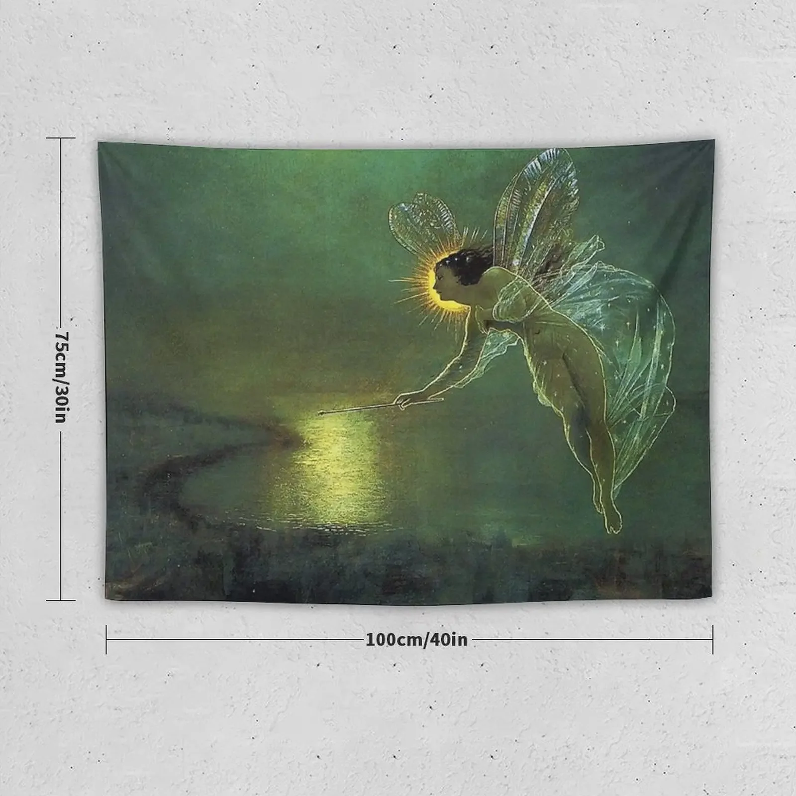 SPIRIT OF NIGHT - JOHN ATKINSON GRIMSHAW Tapestry Home Decorators Wall Hanging Wall Tapestry