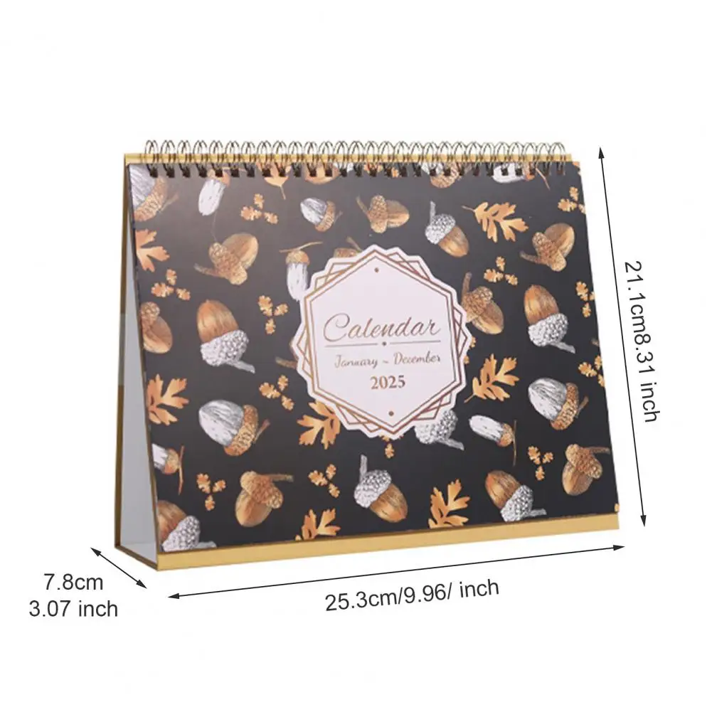 Stehpult Kalender Schreibtisch kalender mit stehendem Flip Design 12 Monate Planer für Büro Klassen zimmer dickes Papier stark