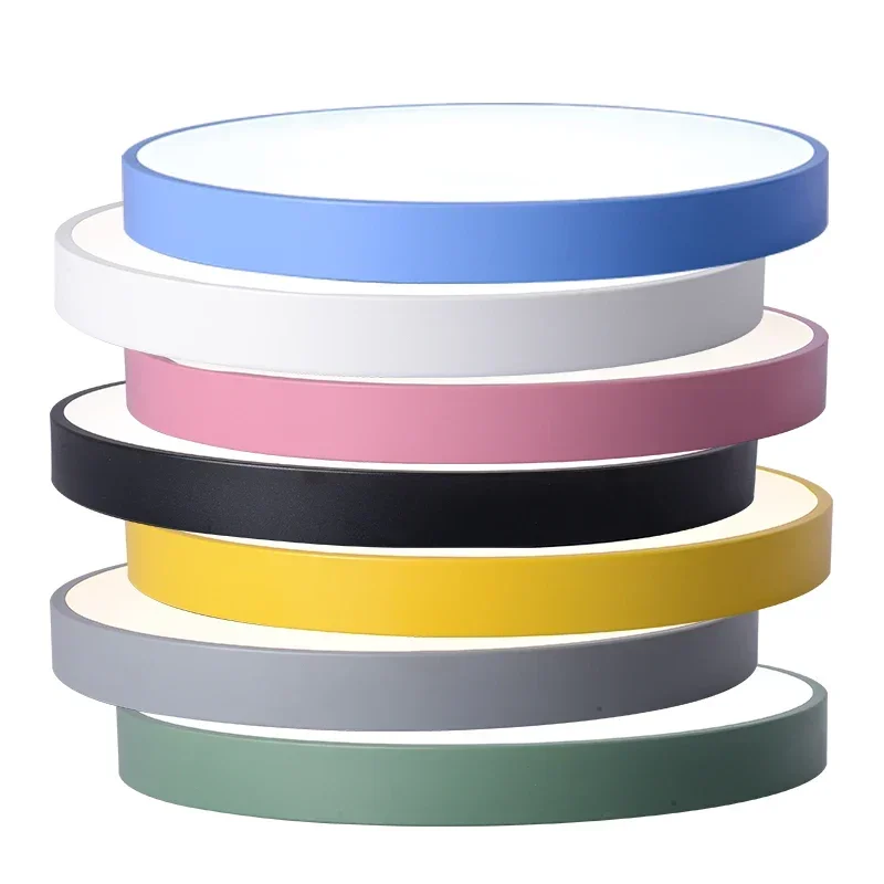 

Modern Multicolor ultra-thin LED round Ceiling Light Panel Lamp Lighting Fixture Living Room Bedroom Kitchen+ Remote contro