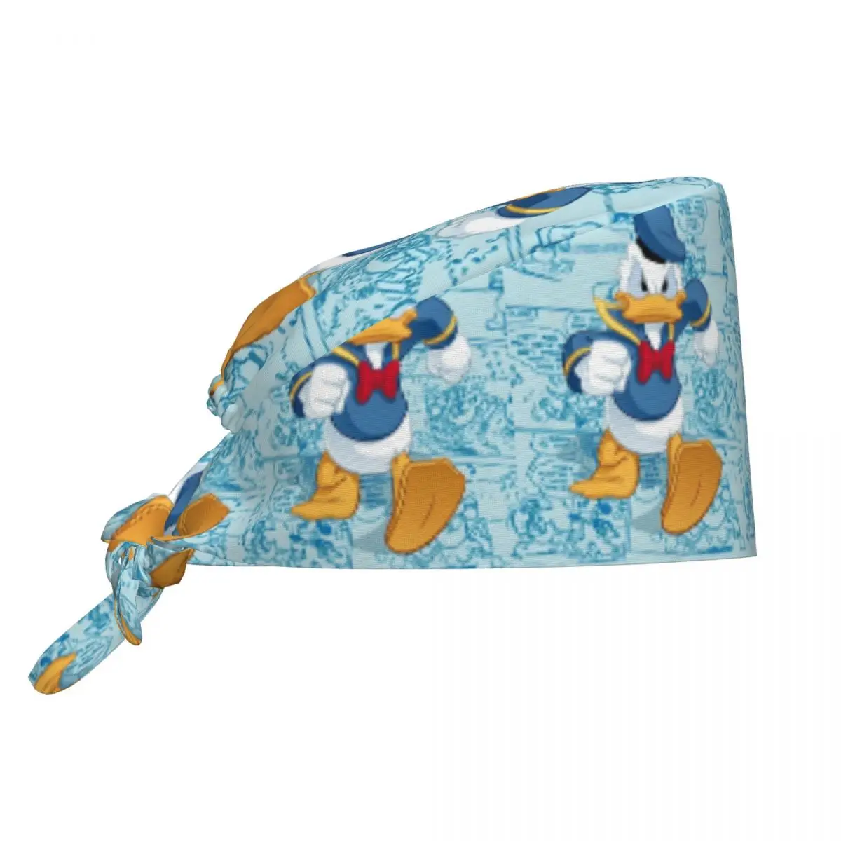 

Custom Donald Duck Funny Scrubs Cap Surgical Hats Women Men Anime Cartoon Operating Room Cap Nursing Cap Lab Works Hat