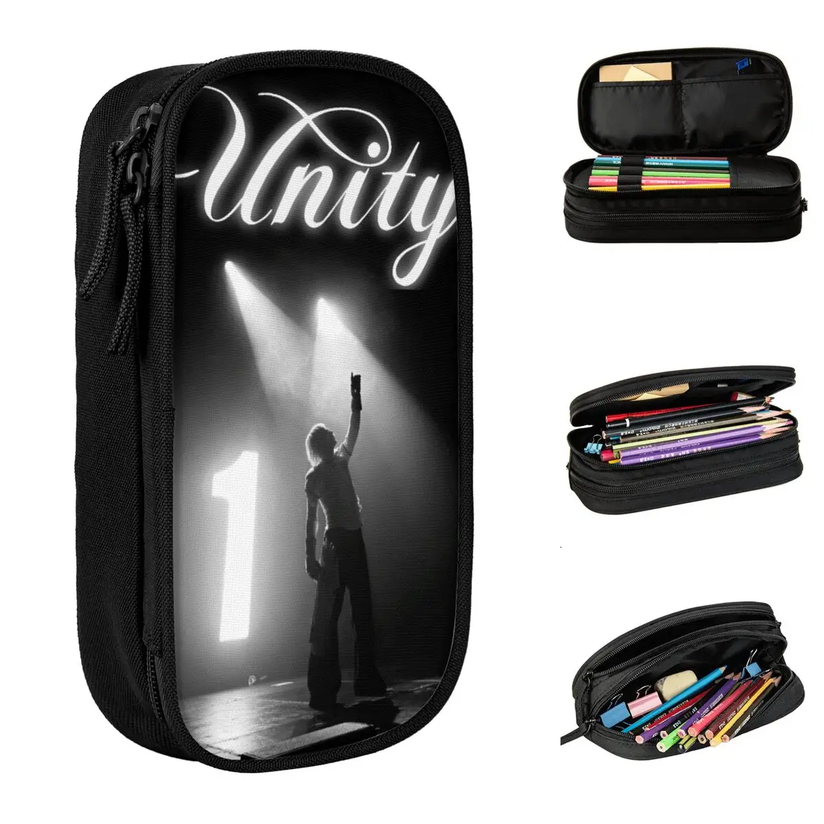 Joost Klein Poster Unity Tour Black & White By Merch Pen Box Large-capacity Office Supplies Pencil Box Perfect Gifts